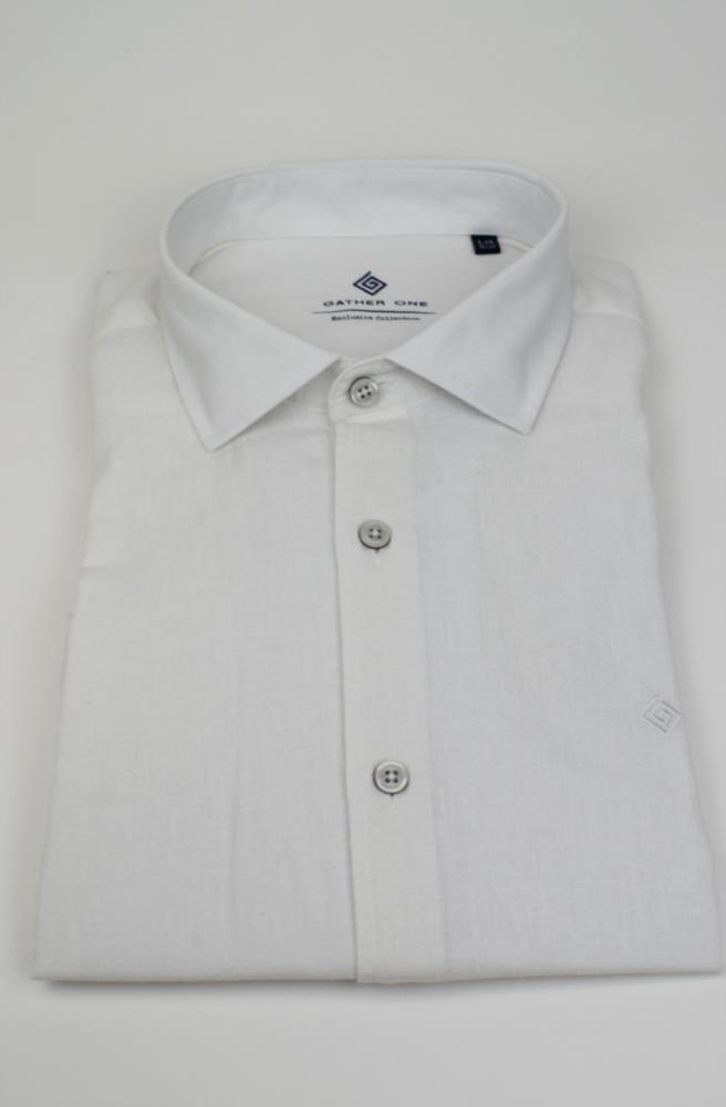 CAMISA SLIM LINO BLANCA