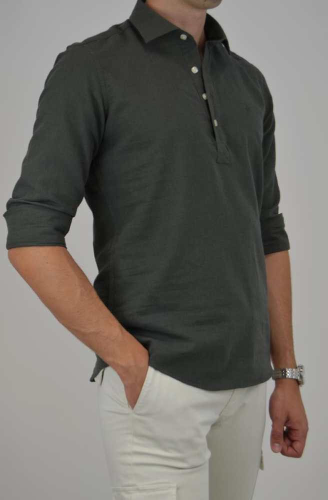 POLERA LINO KAKI